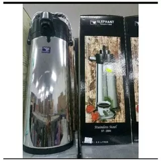 Termos - Termos Pencet Stenlis-Elephant Sunflask  SUN 2500 isi 2.5 liter  FRE-BUBLEWRAP