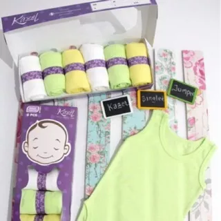 Kazel Jumper Singlet Kancing usia 0-2 tahun isi 3 baju baby bayi