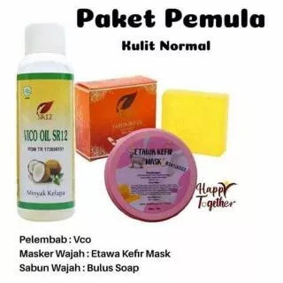 Paket Pemula SR12 Untuk Kulit Normal / Paket Perawatan Wajah Untuk Memutuskan Ketergantungan