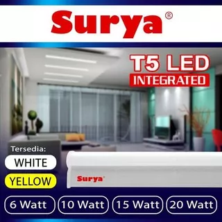 Surya T5 Lampu Set neon tube TL LED 20 15 10 w watt putih kuning biru