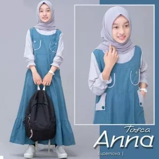 ALZENA - Gamis Anak Perempuan Anna Dress 12-14th / Gamis Anak Tanggung / Gamis Anak Murah Terbaru 2021