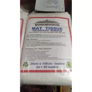 Mat Tissue Waterproof Membran / Serat Fiber Halus / Per Lembar