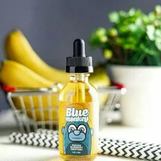 Liquid Vape Blue Monkey Banana Blueberry Smoothies 3Mg 60ML 9Naga Vapor Rokok Elektrik Murah Cukai