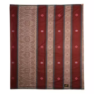 Sarung ATLAS Jacquard Songket Coklat Biru 01