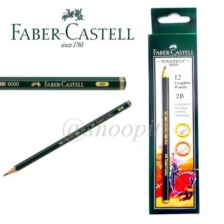 Pensil Faber Castell 9000 HB 2B 6H 3H 7B 6B H 8B 5B B 3B 2H F 4B Pensil Ujian Sketsa