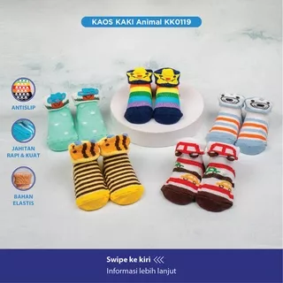 Kaos Kaki Fashion Animal Anti Slip / Kaos Kaki Anti Slip / Kaos Kaki Bayi Lucu / Kaos Kaki Bayi