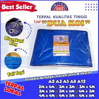 Terpal DUA KOI A2 A3 A5 A8 A12 Ukuran 2M x 4M s/d 4M x 6M