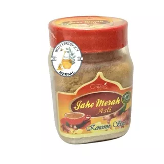 Jahe Merah Organic Kencono Sari 100gr,jahe,jahe merah,bubuk jahe,bubuk jahe merah,jahe merah bubuk