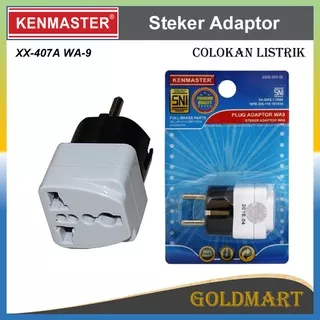 Steker Adaptor / Kenmaster Colokan Listrik Lubang 3 Lubang WA9