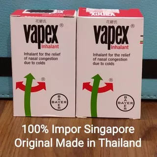 Minyak Angin Vapex Inhalant 14ml Impor Singapore Asli Made in Thailand TERBAIK Kode 112