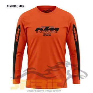 kaos Sepeda Lengan Panjang Pria KTM distro sepedaan ktmbike gowesan MTB Gunung Lipat Murah