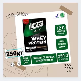 L-Men Lmen Daily Dark Chocolate susu suplemen fitnes 250G 250 g gr