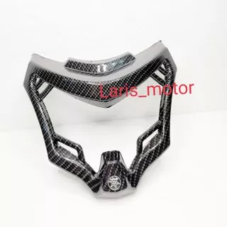 Lis/ring/cover lampu depan Vixion new karbon celup