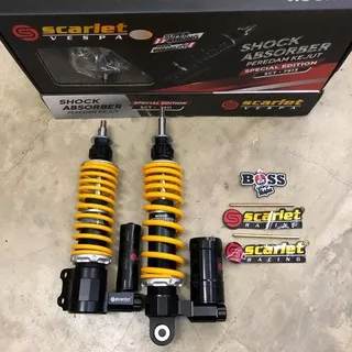 Shock Tabung Scarlet Yellow Front & Rear Vespa S LX LXV