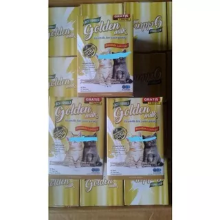 golden mix 1 box isi 11 saset susu kucing