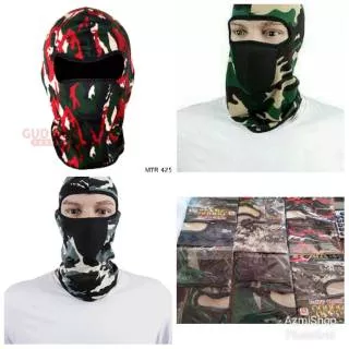 Big Sale Masker Motor Ninja Motif Doreng/ Masker Penutup Kepala