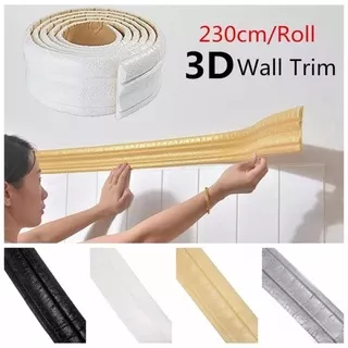 TERMURAH Wallpaper List Foam Wallborder Foam 3D /Sabuk Tembok/Wall Border List / List dinding 3D motif Panjang 2.3 Meter