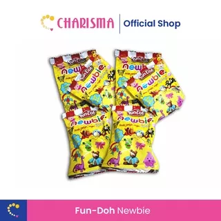 Fun Doh Newbie - Fun Doh Sachet - Mainan Edukasi Plastisin Lilin Anak - Mainan Lilin Fun Doh Newbie Clay Anak + Cetakan Mainan Edukatif