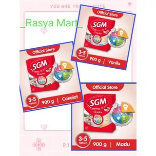 SGM 3 & 5 900gr (KEMASAN BARU) Vanila,Madu,Coklat