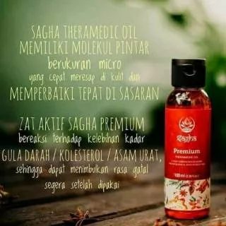 Sagha Premium Theramedic Oil 100ml Minyak Terapi Herbal Theurapical Medicated Oil Dulu Avaloka