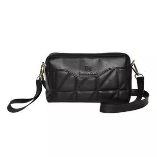 Tas selempang wanita Camile Phone Bag black 2 in 1 korea black mport elegant hand sling bag clutch