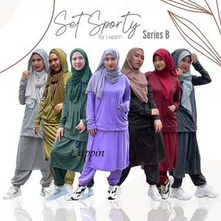 Set sporty hijab by Luppin