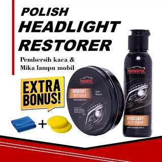 Headlight polish restorer pembersih kaca lampu mobil kusam dan menguning pengkilap kaca mika lampu mobil