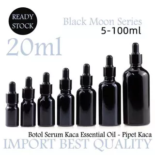 Grosir Botol Serum Pipet Kaca 20ml Botol Essential Oil Kosmetik Kaca Hitam Amber Botol Skincare Botol Serum Pump Botol Kaca Serum Botol Kosmetik Kaca Botol Kosong Kosmetik Jar Lotion Jar Skin Care Wadah Kaca Washing facial Whitening Cosmetik Bottle Glass