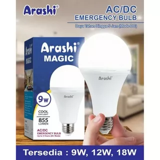 Bohlam Lampu LED Sentuh Emergency Arashi Magic 9 watt