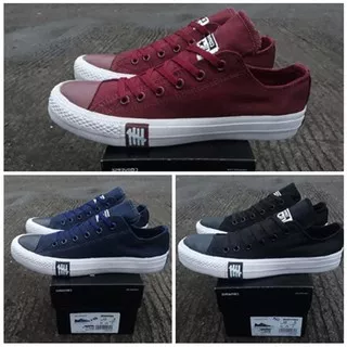 SEPATU CASUAL SEKOLAH CONVERSE ALL STAR UNDEFEATED CHUCK TAYLOR II HIGH HITAM SNEAKER SHOES 37-43