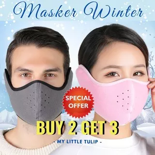 Masker Musim Dingin / Winter Mask / Penutup Hidung Mulut Telinga Tahan Salju Ski Cycling Hiking