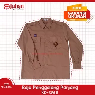 Seragam Pramuka SD SMP SMA Baju Pramuka Penggalang Seragam Pramuka Penggalang Lengan Panjang Baju Penggalang Anak Sekolah Baju Pramuka Penggalang