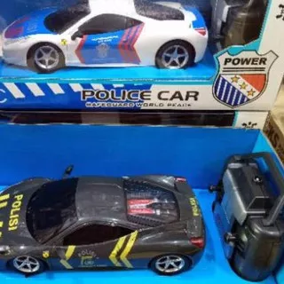 ? Mainan RC 1:24 Mobil Polisi Sedan R/C Remote Control Police Car Super Racing Top Speed ?