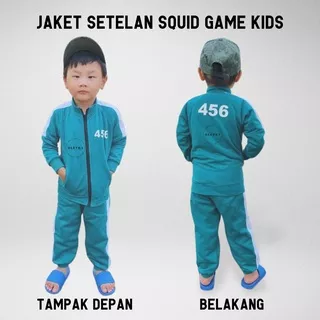 SETELAN JAKET SQUID GAME ANAK | JAKET SQUID GAME | BABY SQUID GAME