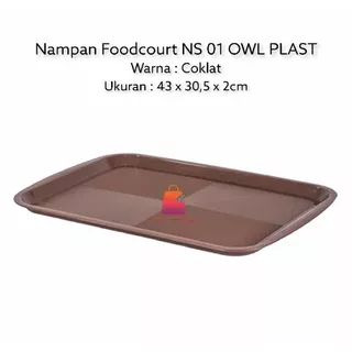 Nampan plastik / Nampan Food Court / baki / Nampan Segi Plastik NS 01 Owl Plast