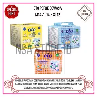 Oto Adult Diapers Popok Dewasa M14 / L14 / XL12 / Popok Dewasa Lansia Oto Adult M-14 / L-14 / XL-12