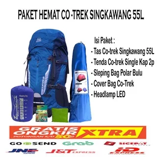 TAS GUNUNG ~ Paket hemat Cotrek / Co-trek Singkawang 55L dan Consina Centurion Original