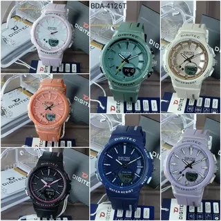 [COD] JAM TANGN WANITA ANALOG DIGITEC DA 4126 LADIES DOUBLE TIME ORIGINAL ANTI AIR KKADO KEREN NEW