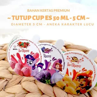 TUTUP 100 ML  jual tutup es krim | tutup cup ice cream,Tutup Es Krim,Tutup Kertas Ice Cream