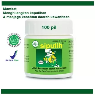 Siputih 100 Pil borobudur - Menjaga kesehatan daerah kewanitaan - herba keputihan dan bau taksedap