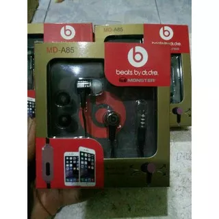 ORIGINAL  Headset Beats by dr dre MD-A85 / Earphone / Hands Free Universal TERLARIS