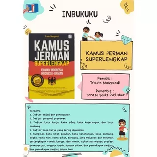 BEST SELLER!! KAMUS SUPER LENGKAP JERMAN - JERMAN INDONESIA - INDONESIA JERMAN - TRAVIN MASYANDI