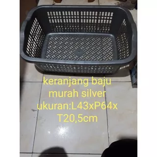 KERANJANG BAJU BESAR/KERANG LAUDRY GEDE/KERANJANG BAJU KOTOR SILVER