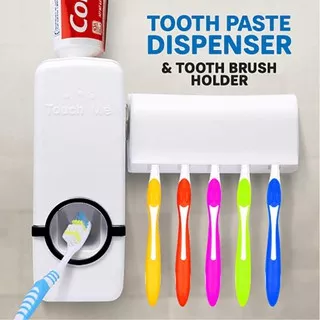 Dispenser Odol Pasta Gigi Dan Tempat Sikat Gigit Toothpaste Touch Me