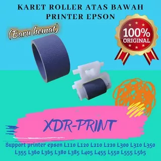 Karet Roller penarik kertas printer Epson L110 L120 L210 L220 L300 L310 L360 Roller atas bawah