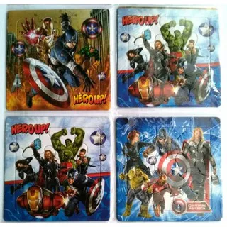 Mainan puzzle Avengers Per 3 buah ( 14cm x 14 cm )