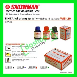 ISI TINTA SPIDOL WHITE BOARD SNOWMAN / TINTA REFILL PAPAN TULIS