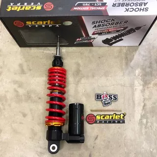 Shock Tabung Scarlet Red Rear Vespa S LX LXV