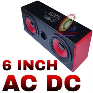 Speaker Aktif 6 Inch Elsound Double MP3 USB AC DC