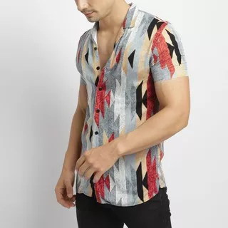 VENGOZ Kemeja Hawai Printing Pria - Olaf Casual Shirt